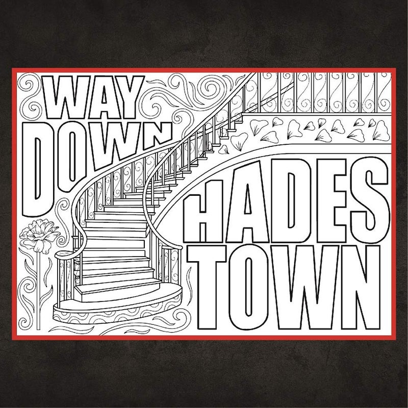 Coloring Broadway - Hadestown inspired Coloring Postcards (Set of 4) â€œWait For Meâ€ Collection, Broadway Musical Merchandise, Matte Card Stock (5â€ x 7â€), Ideal Gift for a Broadway Theater Lover - Image 4